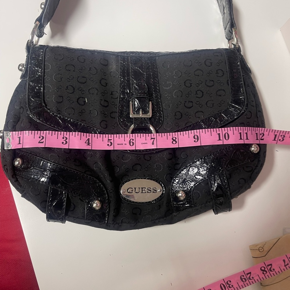 Guess Black Patterned Shoulder Bag - Picture 14 of 15